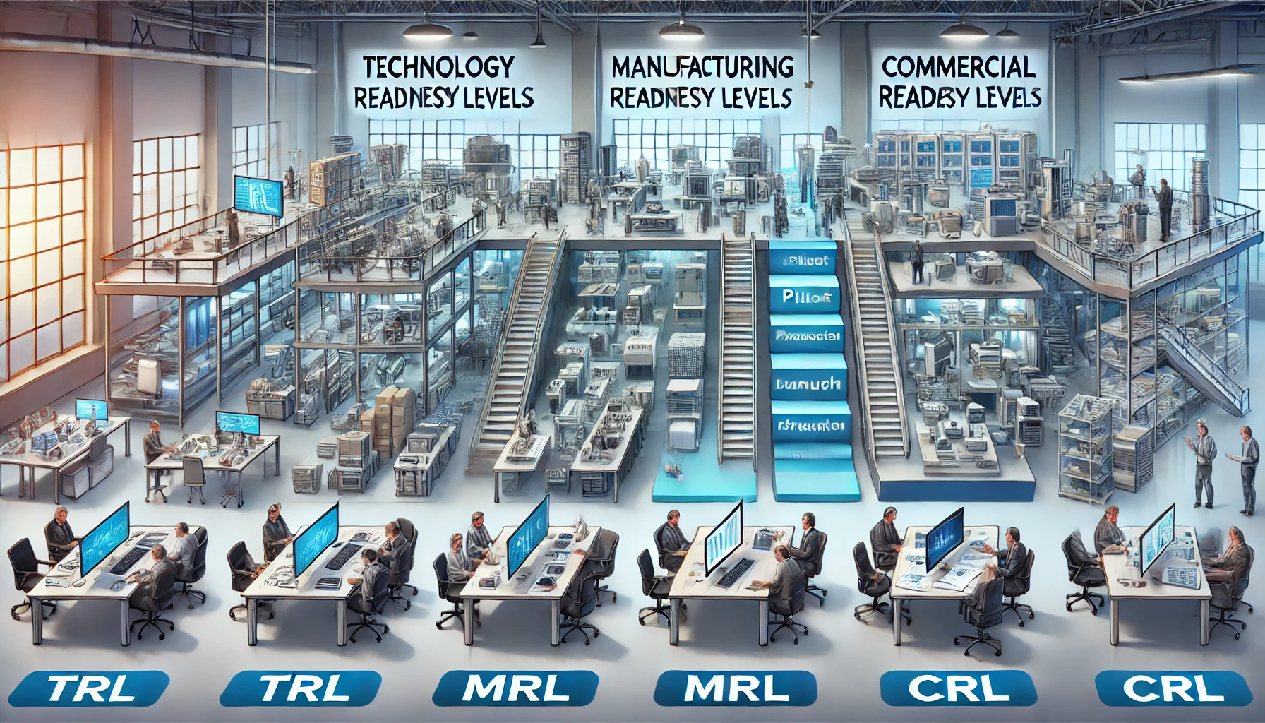 Уровни TRL, MRL, CRL